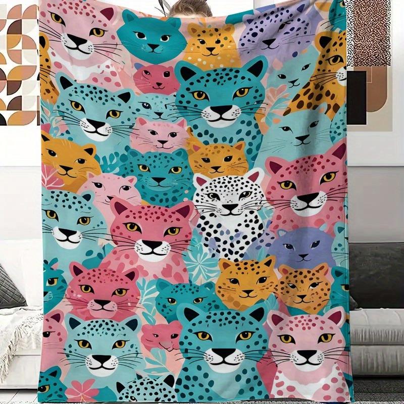 Colorful leopard print face pa - Home Textiles Face Towel 评论和价格