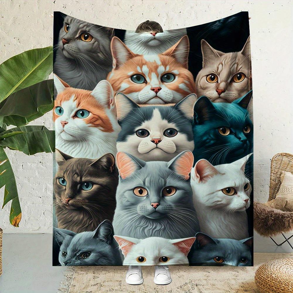 Cute cartoon cat face pattern  - Home Textiles Face Towel 评论和价格