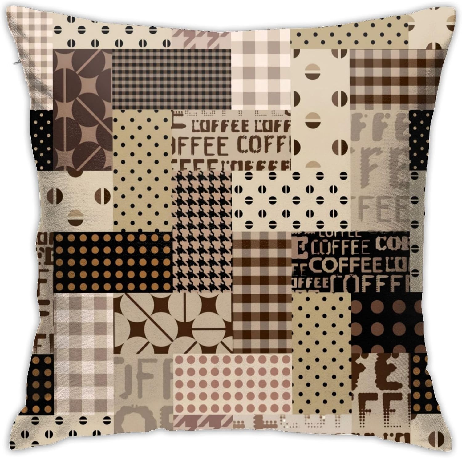 Coffee Time Throw Pillow Cover - Pillow Insert 18X18 评论和价格